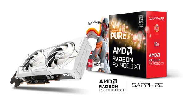 Sapphire PURE AMD Radeon RX 9060 XT GPU 16 Go GDDR6 - Carte graphique - visuel 9