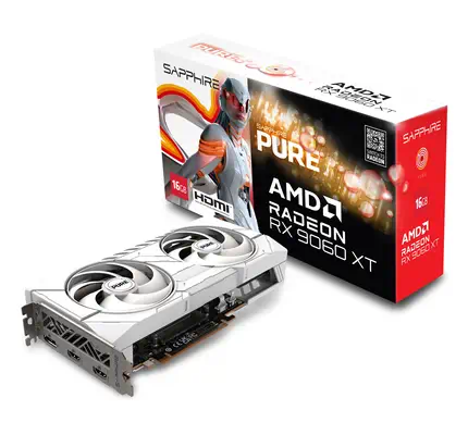 Sapphire PURE AMD Radeon RX 9060 XT GPU 16 Go GDDR6 - Carte graphique - visuel 8