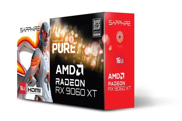 Sapphire PURE AMD Radeon RX 9060 XT GPU 16 Go GDDR6 - Carte graphique - visuel 7