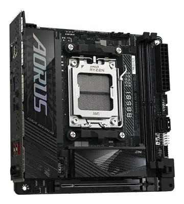 B850I AORUS PRO Carte Mère - Processeurs AMD Ryzen Série 9000, VRM numérique 8+2+1 phases, jusqu'à 8 - Gigabyte - Carte mère - visuel 4