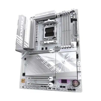 B850 AORUS ELITE WIFI7 ICE Carte Mère - AMD Ryzen 9000 Series CPUs, VRM numérique 14+2+2 phases, jus - Gigabyte - Carte mère - visuel 4
