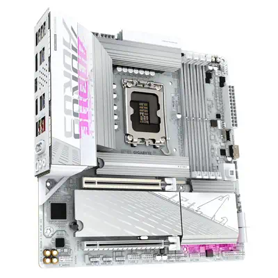 B860M AORUS ELITE WF6E ICE Carte mère - Processeurs Intel Core Ultra, VRM 12+1+2+1 phases, jusqu'à 9 - Gigabyte - visuel 3