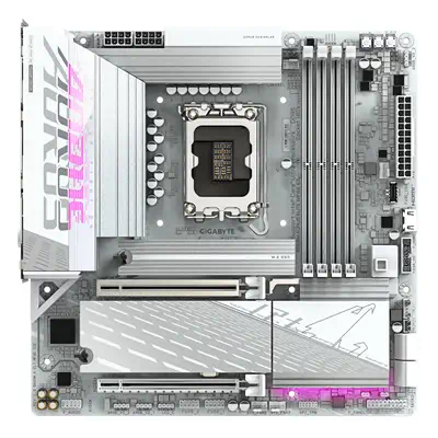 B860M AORUS ELITE WF6E ICE Carte mère - Processeurs Intel Core Ultra, VRM 12+1+2+1 phases, jusqu'à 9 - Gigabyte - visuel 2