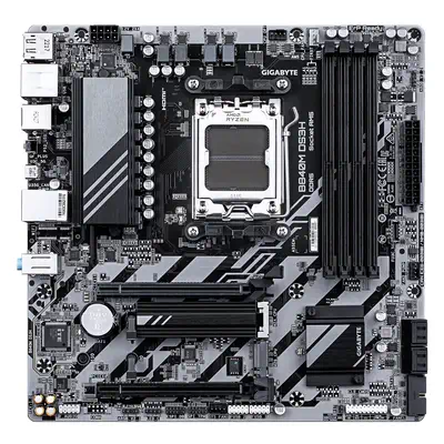 B840M DS3H Carte mère - Processeurs AMD Ryzen 9000, VRM 8+2+2 phases, jusqu'à 8200 MHz DDR5, 2xPCIe  - Gigabyte - visuel 2