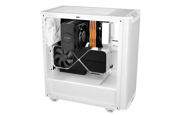 Pure Base 501 Blanc | Boîtier PC vitré, Mini ATX / Micro ATX / ATX, 2 ventilateurs Pure Wings 3 140  - be quiet! - Boitier - visuel 5