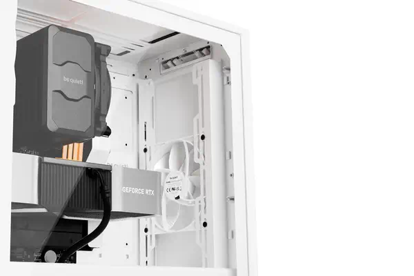 Pure Base 501 Blanc | Boîtier PC vitré, Mini ATX / Micro ATX / ATX, 2 ventilateurs Pure Wings 3 140  - be quiet! - Boitier - visuel 7