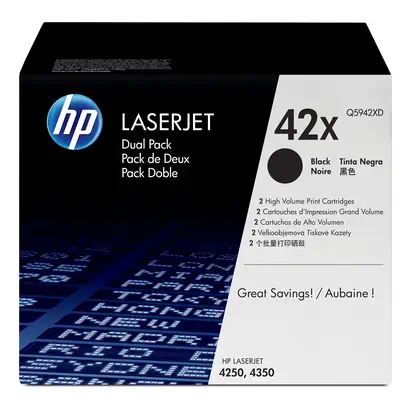 42X pack de 2 toners LaserJet noir grande capacité authentiques - HP - Consommable - visuel 1