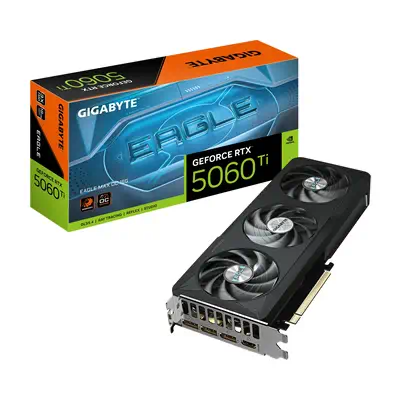 GeForce RTX 5060 Ti EAGLE MAX OC 16G Carte Graphique - 16GB GDDR7, 128bit, PCI-E 5.0, 2617MHz Fréque - Gigabyte - Carte graphique - visuel 1