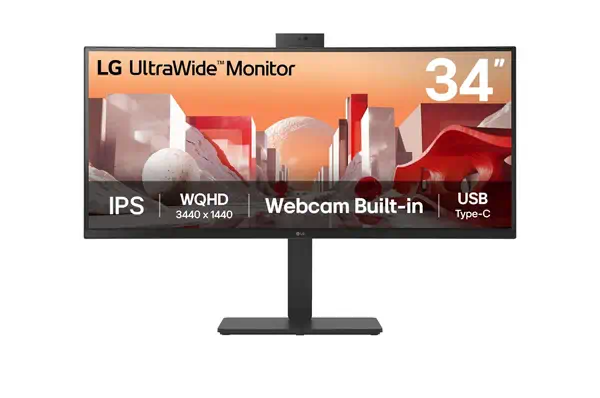 LG 34BA85QE-B écran plat de PC 86,4 cm (34") 3440 x 1440 pixels Wide Quad HD LCD Noir - Ecran Ordinateur - visuel 1