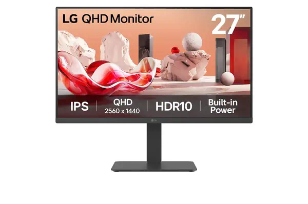 LG 27BA45QB-B écran plat de PC 68,6 cm (27") 2560 x 1440 pixels Quad HD LCD Noir - Ecran Ordinateur - visuel 1