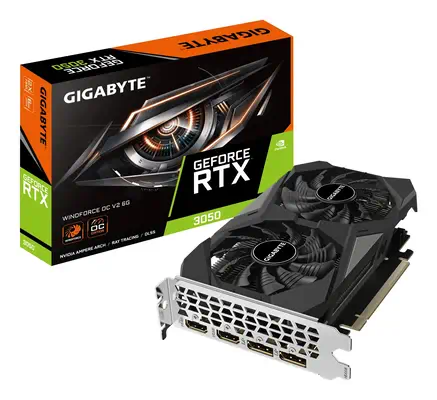 GeForce RTX 3050 WINDFORCE OC V2 6G - Gigabyte - Carte graphique - visuel 1