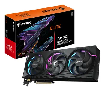 AORUS Radeon RX 9070 XT ELITE 16G Carte Graphique - 16 Go GDDR6, 256 bits, PCI-E 5.0, 3100 MHz Fréqu achat