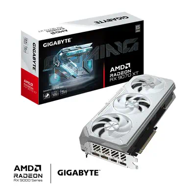 Radeon RX 9070 XT GAMING OC ICE 16G Carte Graphique - 16GB GDDR6, 256bit, PCI-E 5.0, 3060 MHz Fréque - Gigabyte - Carte graphique - visuel 2