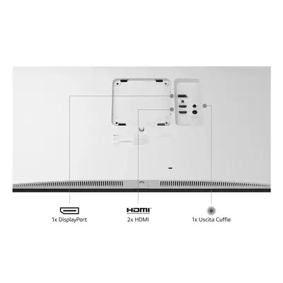 LG 27US550-W écran plat de PC 68,6 cm (27") 3840 x 2160 pixels 4K Ultra HD LCD Blanc - Ecran Ordinateur - visuel 2