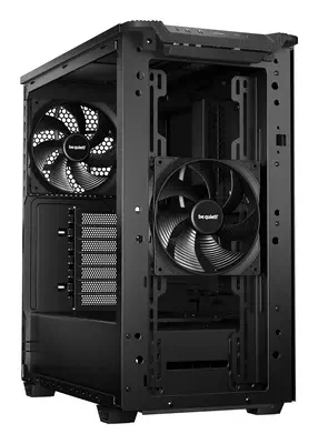 Pure Base 501 Noir | Boîtier PC vitré , Mini ATX / Micro ATX / ATX, 2 ventilateurs Pure Wings 3 140  - be quiet! - Boitier - visuel 3