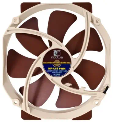 Noctua NF-A15 PWM système de refroidissement d’ordinateur Boitier PC Ventilateur 14 cm - Accessoire - visuel 4