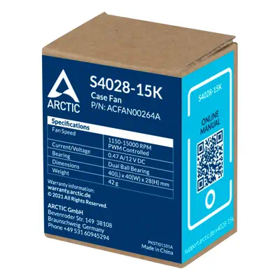 ARCTIC S4028-15K Boitier PC Ventilateur 4 cm Noir 1 pièce(s) - Accessoire - visuel 7