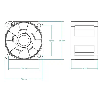 ARCTIC S4028-15K Boitier PC Ventilateur 4 cm Noir 1 pièce(s) - Accessoire - visuel 6