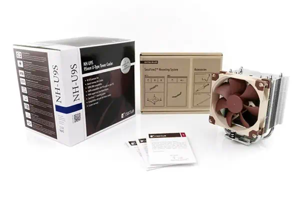 Noctua NH-U9S système de refroidissement d’ordinateur Processeur Refroidisseur 9,2 cm Marron, Métall - Accessoire - visuel 4