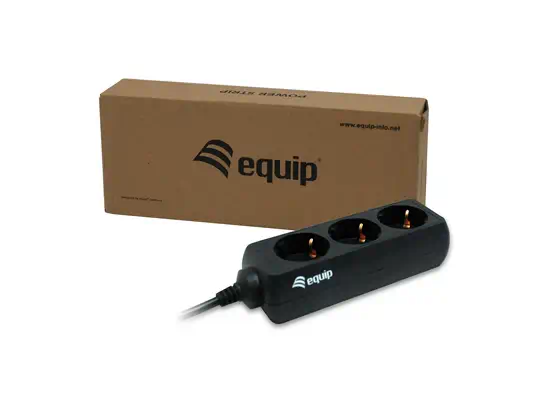 Equip 333280 multiprise 1,1 m 3 sortie(s) CA Noir - Onduleur - visuel 2
