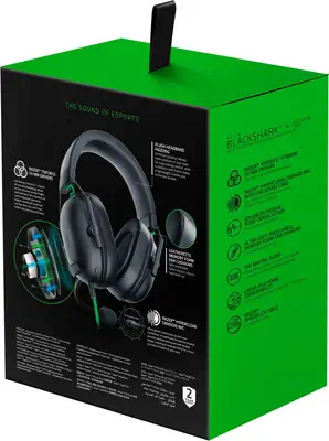 Razer Blackshark V2 X Casque Avec fil Arceau Gaming Noir, Vert - Casque Micro - visuel 6