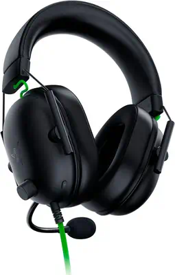 Razer Blackshark V2 X Casque Avec fil Arceau Gaming Noir, Vert - Casque Micro - visuel 4