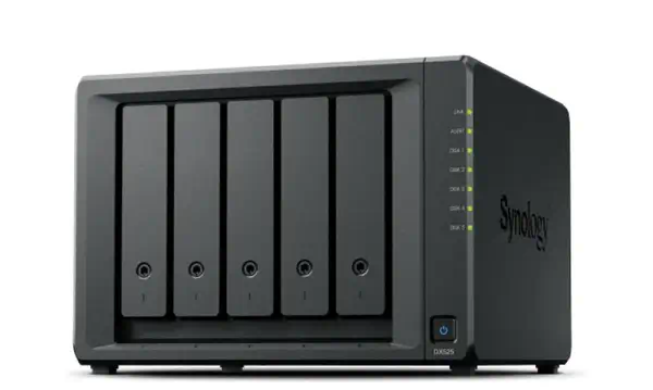 Synology DX525 boîtier de disques Bureau Noir - Serveur NAS - visuel 1