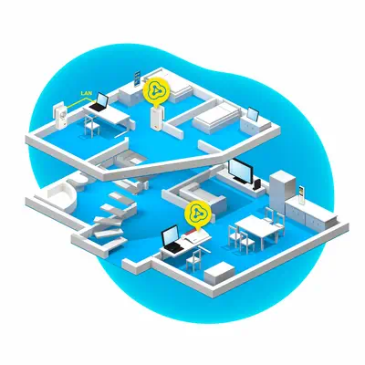FRITZ!Powerline 1260E WLAN Set - Routeur - visuel 3