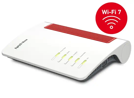 Box 5690 routeur sans fil 2.5 Gigabit Ethernet Bi-bande (2,4 GHz / 5 GHz) Rouge, Blanc - FRITZ! - Routeur - visuel 1