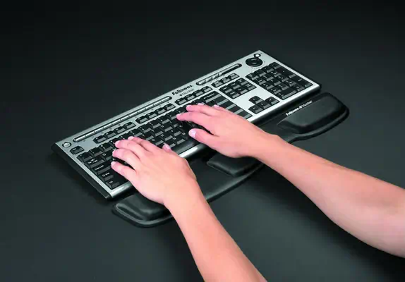 Fellowes Repose-poignets clavier Lycra Noir - Produit ergonomique - visuel 3