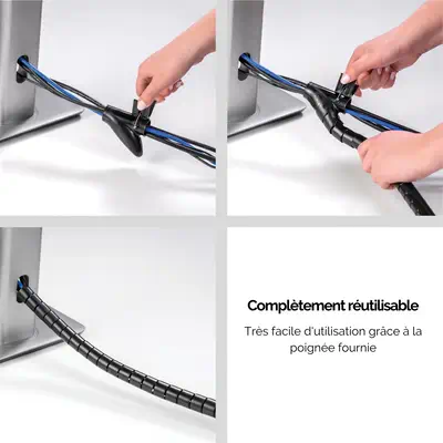 Fellowes CableZip - Noir - Carte Réseau - visuel 8
