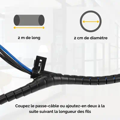 Fellowes CableZip - Noir - Carte Réseau - visuel 7