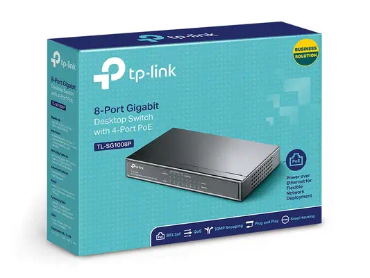 TP-Link TL-SG1008P commutateur réseau Non-géré Gigabit Ethernet (10/100/1000) Connexion Ethernet, su - Switchs et Hubs - visuel 5
