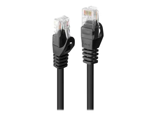 LINDY Basic Cat.6 U/UTP Cable Black 0.3m - Lindy - Câble RJ et Fibre optique - visuel 2