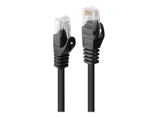 LINDY Basic Cat.6 U/UTP Cable Black 3m - Lindy - Câble RJ et Fibre optique - visuel 2