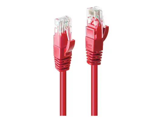 LINDY Cat.6 UTP Cable Red 2m - Lindy - Câble RJ et Fibre optique - visuel 2