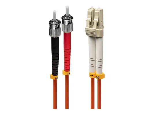 LINDY Optic Cable LC/ST 3m 50/125 Multimode - Lindy - Câble RJ et Fibre optique - visuel 1