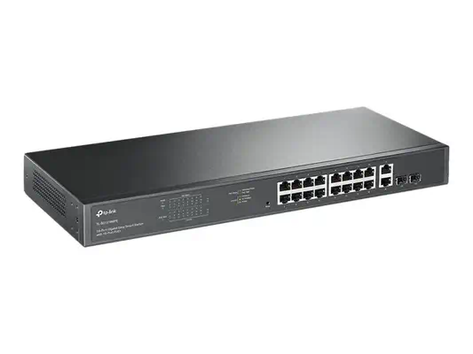 TP-LINK 16-Port Gigabit PoE+ Easy Smart Switch 16 Gigabit RJ45 Ports 2 SFP Slots 802.3at/af 192W PoE - TP-Link - Switchs et Hubs - visuel 2