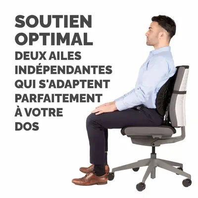 Fellowes 8026401 soutien lombaire pour dossier de siège Noir - Produit ergonomique - visuel 7