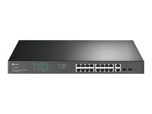 TP-LINK 18-Port Gigabit Rackmount Switch with 16-Port PoE+ - TP-Link - Switchs et Hubs - visuel 2