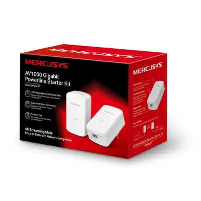 Mercusys MP500 KIT Adaptateur réseau CPL 1000 Mbit/s Ethernet/LAN Blanc 2 pièce(s) - Carte Réseau - visuel 4