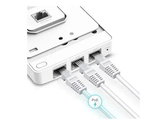 TP-LINK AC1200 Wall-Plate Dual-Band Wi-Fi Access Point - TP-Link - Borne Wifi - visuel 2