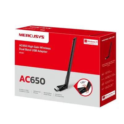Mercusys MU6H carte réseau WLAN 650 Mbit/s - Carte Réseau - visuel 3