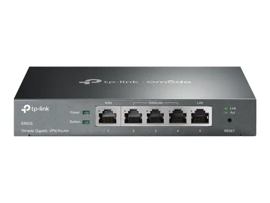TP-LINK ER605 GLAN Multi WAN VPN router GE WAN Port + 3xGE WAN/LAN Ports + GE LAN Port Omada SDN - TP-Link - Routeur - visuel 2