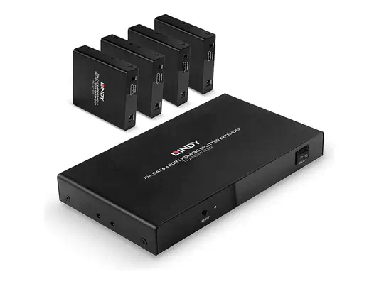 LINDY 70m 4 Port Cat.6 HDMI 4K60 Splitter Extender - Lindy - Câble divers - visuel 5