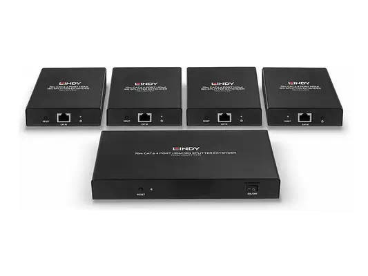 LINDY 70m 4 Port Cat.6 HDMI 4K60 Splitter Extender - Lindy - Câble divers - visuel 3