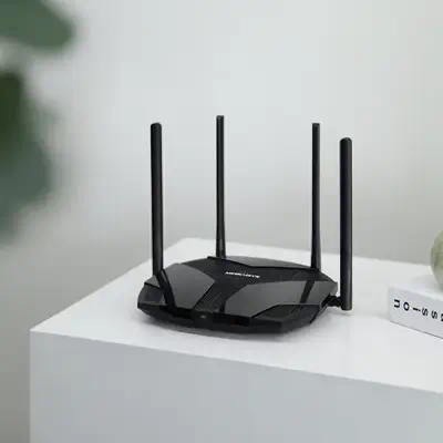 Mercusys MR80X routeur sans fil Gigabit Ethernet Bi-bande (2,4 GHz / 5 GHz) Noir - Routeur - visuel 4