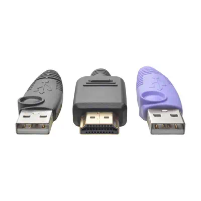 Tripp Lite B055-001-UHD câble kvm Noir, Violet - Carte Réseau - visuel 3
