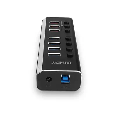 Lindy Hub USB 3.0 4 ports avec 3 ports Quick Charge 3.0 - Switchs et Hubs - visuel 3