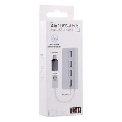 T'nB HUBSLIM4 USB 2.0 480 Mbit/s Blanc - T'NB - Switchs et Hubs - visuel 6